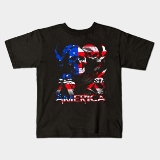 EEUU Skull Flag (United States) Kids T-Shirt